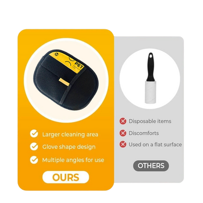 Professionele handschoen verwijder dierenhaar met topkwaliteit die meer waard is dan de prijs. - kades