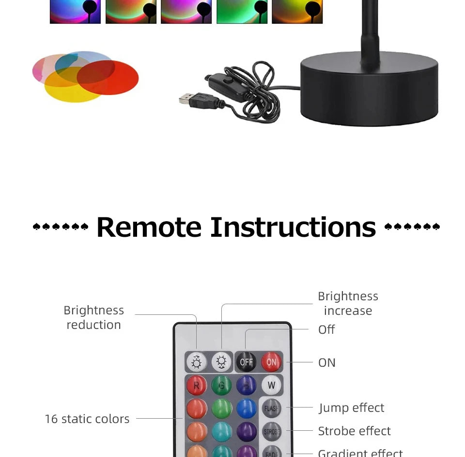 Sunset-Projektorlampe – Bluetooth-Nachtlampe mit Regenschutz für Schlafzimmer und Dekoration