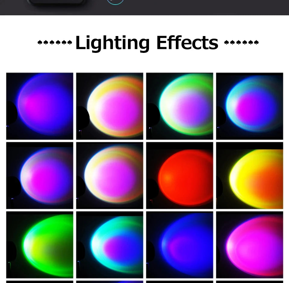 Sunset-Projektorlampe – Bluetooth-Nachtlampe mit Regenschutz für Schlafzimmer und Dekoration