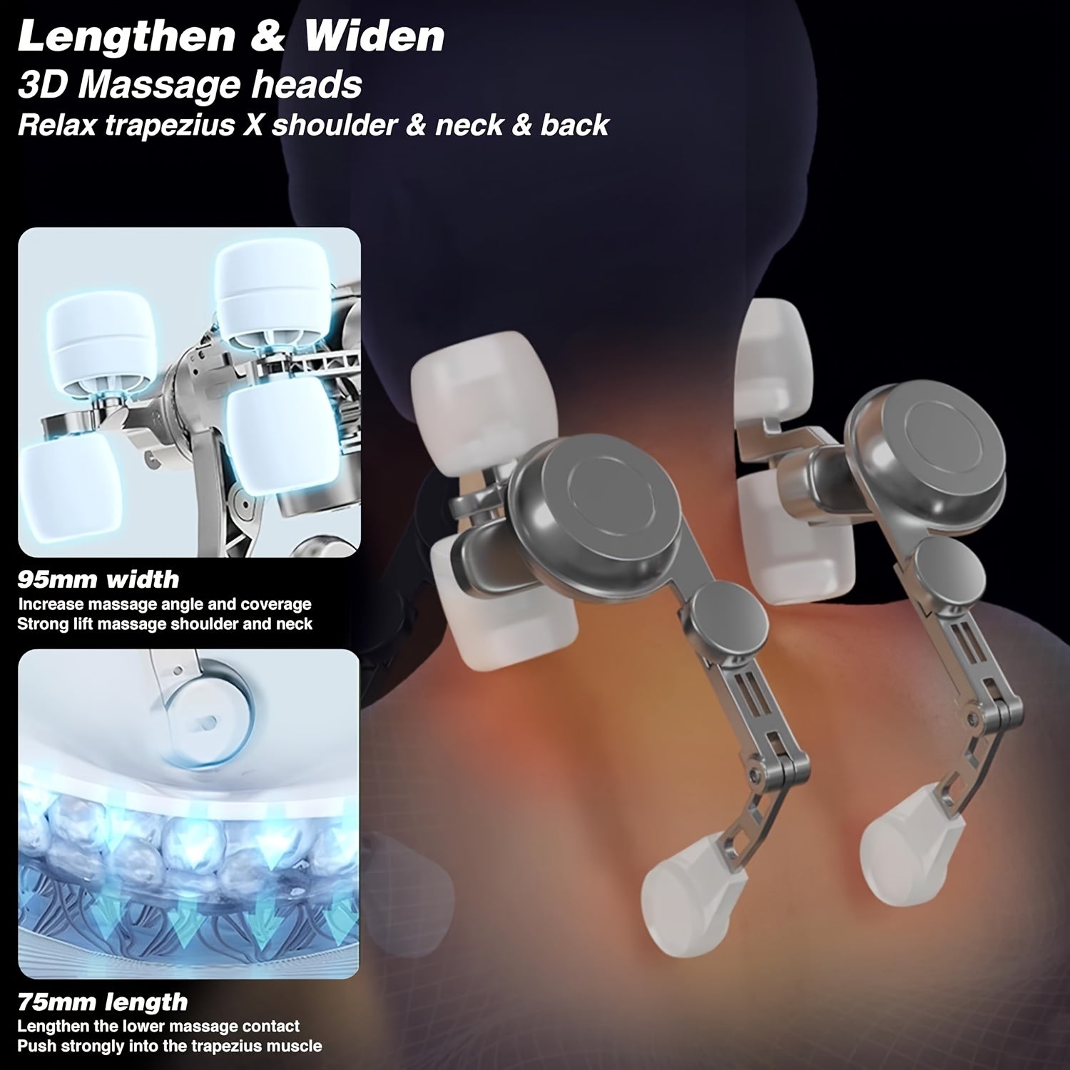 Full Body Massager – Intelligent Neck, Shoulder & Back Relief - kades